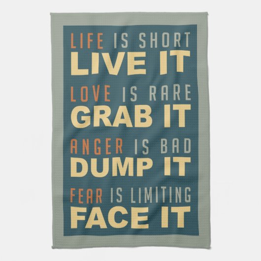 Motivierend Lebensberatung Handtuch (Vertikal)