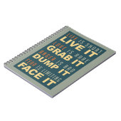 Motivierend Lebensberatungsheft Notizblock (Linke Seite)