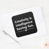 Motivierend Lebensjahr Quadratischer Aufkleber (Umschlag)