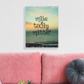 Motivierend Lebenskostenbestätigung Leinwanddruck (Insitu (Wohnzimmer))