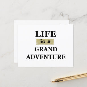 Motivierend Lebensquoten Feiertagspostkarte