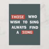 Motivierend Lebensquoten Postkarte (Vorderseite)