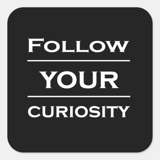 Motivierend Lebensquoten Quadratischer Aufkleber (Vorderseite)