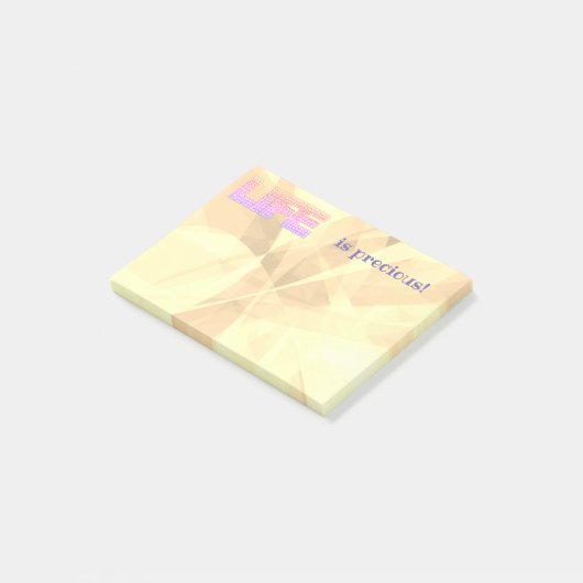 Motivierend Lebensversicherungsanweisung Post-it Klebezettel (angewinkelt)