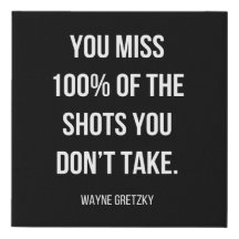 motivierend Leinwand in Schwarzweiß