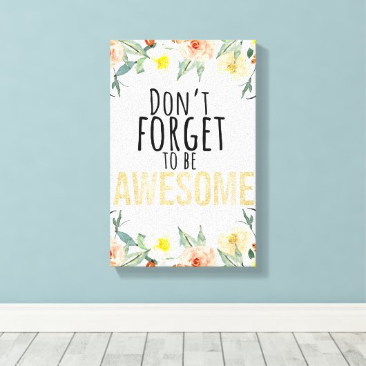 Motivierend Leinwanddruck (Insitu (Holzboden))