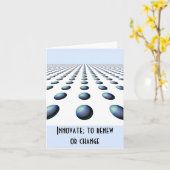 Motivierend Leitfaden für Unternehmen Karte (Gelbe Blume)