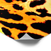 Motivierend Leopard Eyes Poster Print (Ecke)