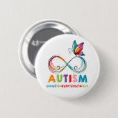 Motivierend Liebe Autismus Bewusstseinsbildung Sch Button (Vorne & Hinten)