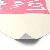 Motivierend Liebe Zitat ästhetische Trendsetter Poster (Ecke)