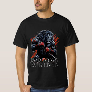 Motivierend Lion Boxing Gym T - Shirt