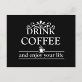 Motivierend, lustige Kaffeekochen Feiertagspostkarte (Vorderseite)