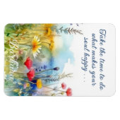 Motivierend machen Ihr Soul glücklich Personalisie Magnet (Horizontal)