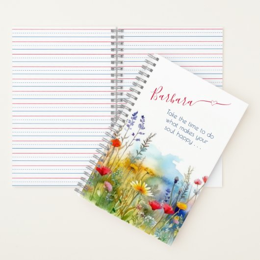 Motivierend machen Ihr Soul glücklich Personalisie Notizblock (Innen)