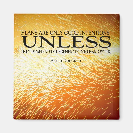 Motivierend Magnet für harte Arbeit (Vorne)