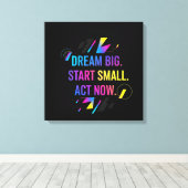 Motivierend Mauer Kunst, Dichtung und Musik Leinwanddruck (Insitu (Holzboden))