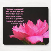 Motivierend Mausunterlage Mousepad (Vorne)