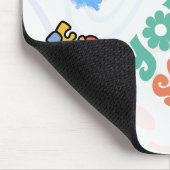 Motivierend Mehrfarbigkeit Mousepad (Ecke)