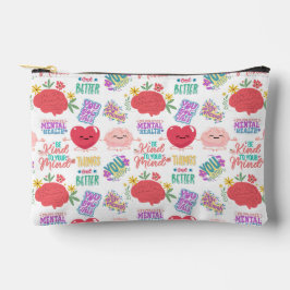 Motivierend Mental Health Makeup Zubehörtasche
