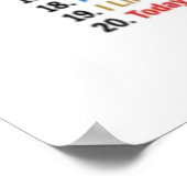 MOTIVIEREND MINDSET PERSONALISIERT POSTER (Ecke)