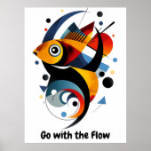 Motivierend Minimalistische Abstrakte Geometrie Poster (Vorne)