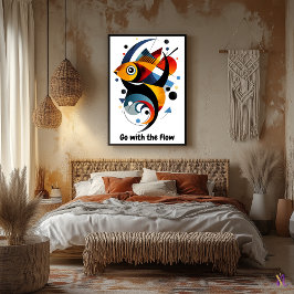 Motivierend Minimalistische Abstrakte Geometrie Poster