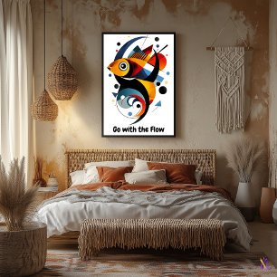 Motivierend Minimalistische Abstrakte Geometrie Poster