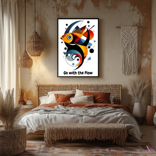 Motivierend Minimalistische Abstrakte Geometrie Poster