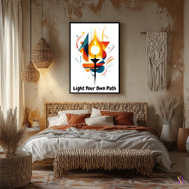 Motivierend Minimalistische Abstrakte Torte Art Poster