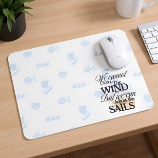 Motivierend Minimalistisches Nautikangebot Mousepad