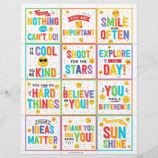 Motivierend Mittagskartons (Vorderseite)