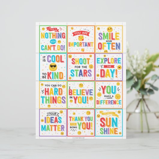 Motivierend Mittagskartons (Stehend Vorderseite)