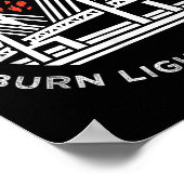 Motivierend - Mögen die Brücken, die ich brennen,  Poster (Ecke)