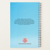 Motivierend Monarch Butterfly Farbiger Himmel Blau Notizblock (Rückseite)