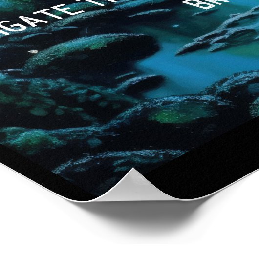 Motivierend Mothman Cryptid Poster (Ecke)