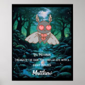 Motivierend Mothman Cryptid Poster (Vorne)