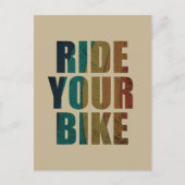 motivierend Mountainbike-Angebot Postkarte (Vorderseite)