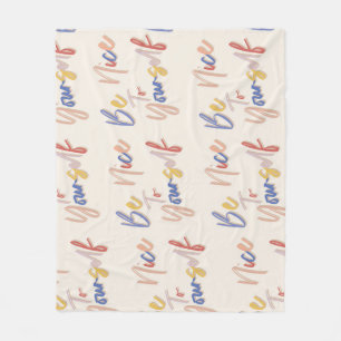 Motivierend Muster in farbenfroher Handzeichnung Fleecedecke