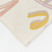 Motivierend Muster in farbenfroher Handzeichnung Fleecedecke (Ecke)