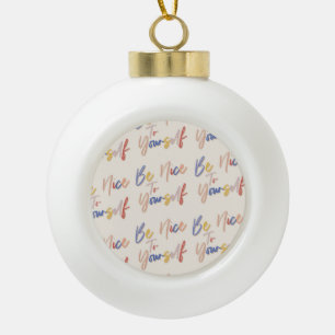 Motivierend Muster in farbenfroher Handzeichnung Keramik Kugel-Ornament