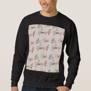Motivierend Muster in farbenfroher Handzeichnung Sweatshirt