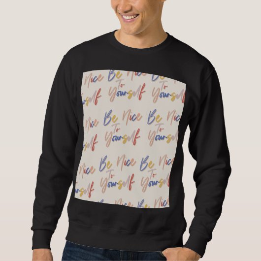 Motivierend Muster in farbenfroher Handzeichnung Sweatshirt (Vorderseite)