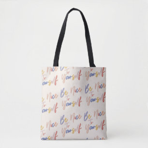 Motivierend Muster in farbenfroher Handzeichnung Tasche