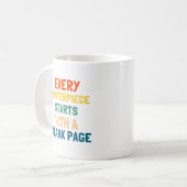 Motivierend Nachricht Saubere moderne Träumer Küns Kaffeetasse (Vorderseite Links)