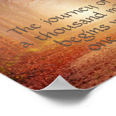 motivierend Naturposter Zen zitieren die Reise Poster (Ecke)