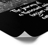 motivierend Naturposter Zen zitieren die Reise Poster (Ecke)