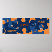 Motivierend Neugier und LIEBE = Zauberpuzzle Poster (Vorne)