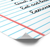 Motivierend Neujahrsvorsätze - Maßgeschneiderte Zi Poster (Ecke)