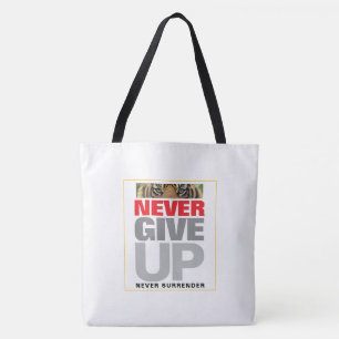Motivierend nie aufgeben nie groß überlassen tasche