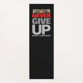 Motivierend nie aufgeben nie Kostenvoranschlag Yogamatte (Vorderseite)